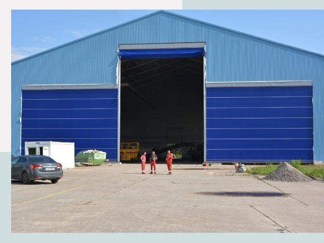 Ангарные ворота в Ярославль от СтальСтрой-Рсл по цене 616 руб.