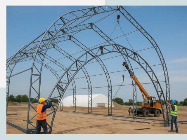 Монтаж ангаров в Ярославле от 616 руб. - Надежно и быстро